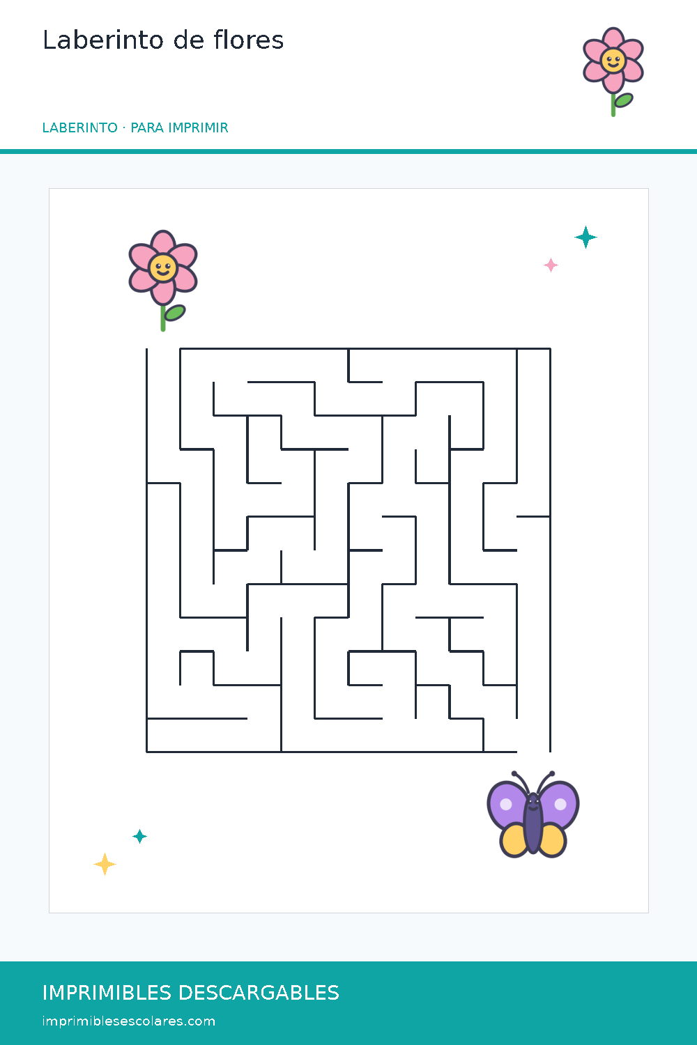 Laberinto de flores